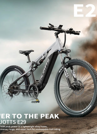 DUOTTS E29 E-bike con Motore 250W, Batteria al Litio 48V 13.5Ah, Bicicletta Elettrica con Pneumatici Fat da 27.5 Pollici, Velocità Fuoristrada 25 km/h