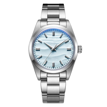 ADDIESDIVE 36mm Men Watch Desert Dial Bubble Mirror Pot Cover Glass 10Bar Waterproof AD2030 Quartz Watch