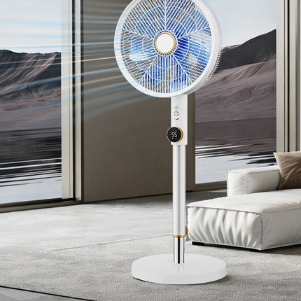 Ventilatore a Torre con Inverter DC, Ultra Silenzioso a 12 Velocità con Telecomando, Ventilatore Oscillante a Risparmio Energetico per Soggiorno/Camera da Letto