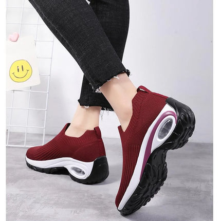 Nuove Scarpe Sportive Casual da Donna Estate 2024, Sneakers con Zeppa e Piattaforma, Scarpe Vulcanizzate Traspiranti per Signore