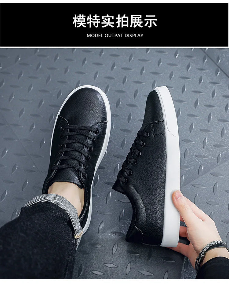 2026 New Fashion Mens Casual Shoes Genuine Leather Designer Lace-up Sneakers High Quality Outdoor walking Mocassin Footwear