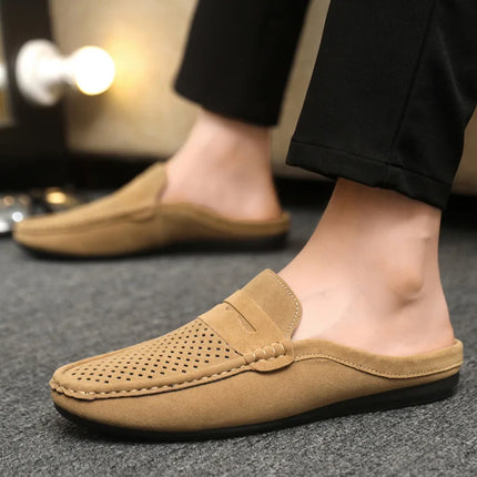 Mocassini da Uomo Leggeri Estivi, Scarpe Comode Senza Lacci, Traspiranti, Casual, con Supporto Parziale, Ciabatte per Uomo