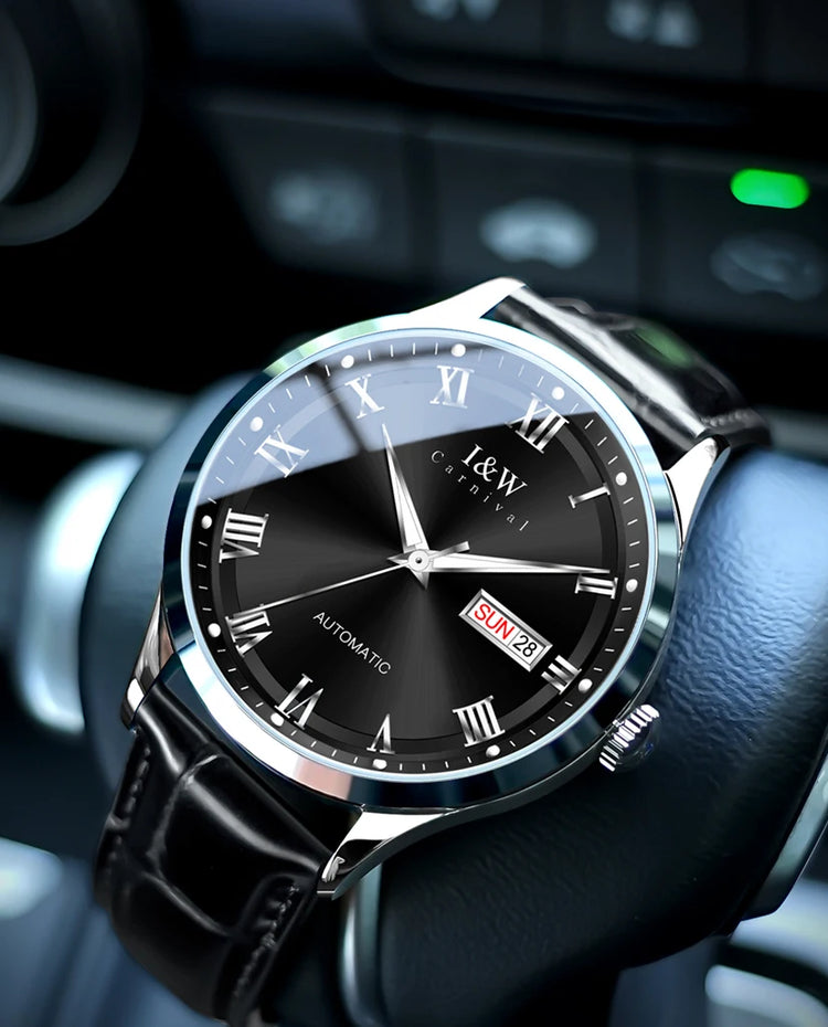 Carnival Brand High-end Series I&W Mechanical Watches Luxury Sapphire MIYOTA Movement Automatic Watches HD Luminous Reloj Hombre