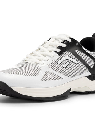 FitVille Scarpe da pickleball larghe da uomo Scarpe da tennis Scarpe da tennis da cancha intera con supporto per l'arco plantare Scarpe sportive leggere antiscivolo