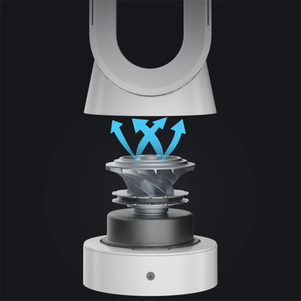 Ventilatore senza lama per circolazione di purificazione dell'aria 220V Ventilatore elettrico da pavimento per dormitorio ultra silenzioso Ventilatore a torre Ventilatore senza lama Ventilatore per stanza