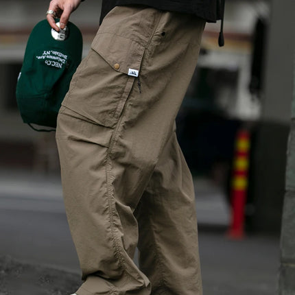 Spring Summer Korean Outdoor Functional Waterproof Cargo Pants For Men Clothing Harajuku Joggers Casual Breathable Pants Male