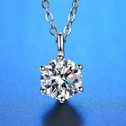 Nuova Collana in Argento Sterling 925 con Pendente in Zirconia 5A, Gioiello Raffinato per Donna, Ideale per Matrimoni, Feste e Occasioni Eleganti PlatiNum