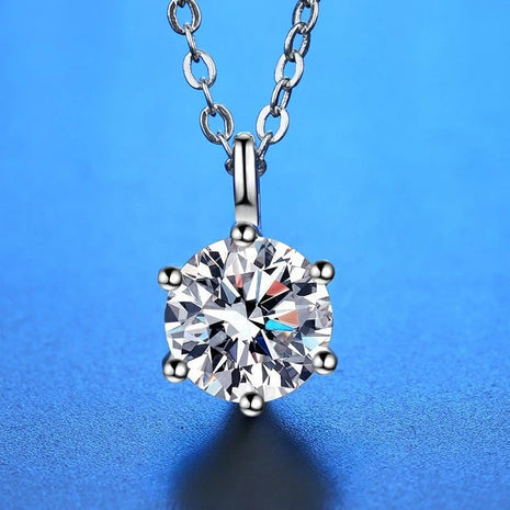 Nuova Collana in Argento Sterling 925 con Pendente in Zirconia 5A, Gioiello Raffinato per Donna, Ideale per Matrimoni, Feste e Occasioni Eleganti PlatiNum