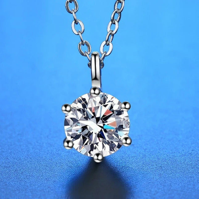 Nuova Collana in Argento Sterling 925 con Pendente in Zirconia 5A, Gioiello Raffinato per Donna, Ideale per Matrimoni, Feste e Occasioni Eleganti PlatiNum
