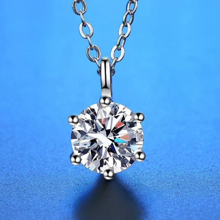 Nuova Collana in Argento Sterling 925 con Pendente in Zirconia 5A, Gioiello Raffinato per Donna, Ideale per Matrimoni, Feste e Occasioni Eleganti PlatiNum