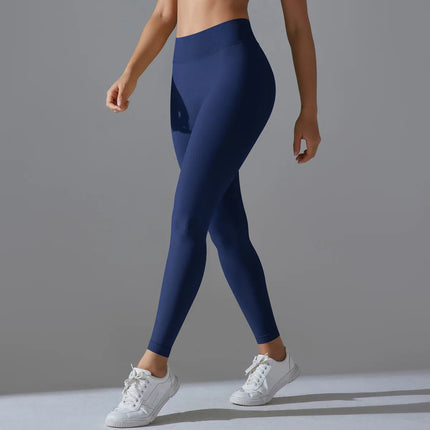 Fitness Sports Leggings Women's High Waist Seamless Yoga Legging Scrunch Butt Breathable Push Up Sports Pants Women Gym Tights PlatiNum