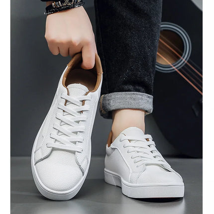 Leather Men's Sports Shoes - Casual Style, Breathable Men's Shoes, Anti-slip and Comfortable, Men's Casual Sneakers