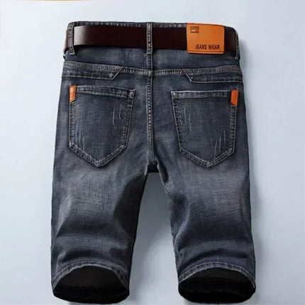 Pantaloncini di jeans da uomo estivi sottili dritti classici firmati jeans corti da lavoro marchio di abbigliamento pantaloncini maschili casual coreani elasticizzati