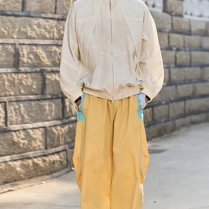 Men Women Splice Fashion Outdoor Loose Casual Lightweight Quick Dry Sports Cargo Baggy Pants Track Trouser Jogger Sweatpants