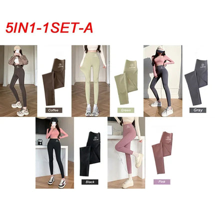 M-XL Shark pants women wear spring  autumn winter thin high-waisted belly lift hip yoga tights small feet black leggings PlatiNum