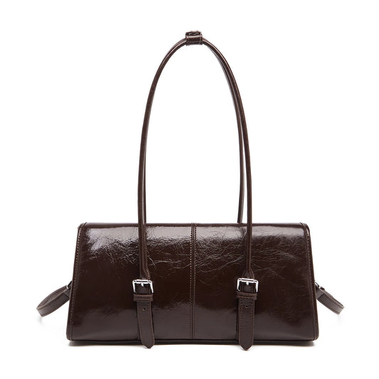 FOXER Lady's Shoulder Bag Genuine Leather Cross Body Bag 2025 Autumn Winter Large Capacity Travel Bag Commute Work Elegant