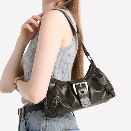 Nuova Borsa Sottospalla in Pelle da Donna, Borsa a Tracolla Trendy per Signore