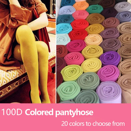 Primavera Autunno Collant Colorato Collant da Donna Sexy Collant Lolita Colori Caramelle Calze Moda Lingerie Gotica Collant