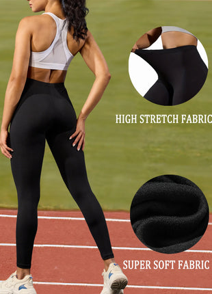 Leggings Super Morbidi da Donna ad Alta Elasticità per Allenamento Yoga Corsa Atletica Push Up Palestra Fitness