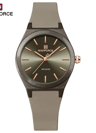 NAVIFORCE 2025 Orologi moda donna Orologio al quarzo Sport Cinturino in silicone Orologi da polso da donna Orologio semplice Regalo relogios feminino platinumshop