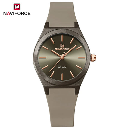 NAVIFORCE 2025 Orologi moda donna Orologio al quarzo Sport Cinturino in silicone Orologi da polso da donna Orologio semplice Regalo relogios feminino platinumshop