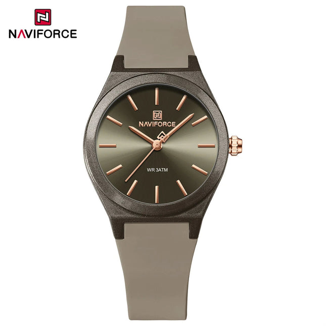 NAVIFORCE 2025 Orologi moda donna Orologio al quarzo Sport Cinturino in silicone Orologi da polso da donna Orologio semplice Regalo relogios feminino platinumshop