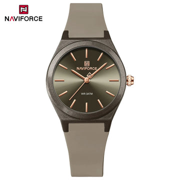 NAVIFORCE 2025 Orologi moda donna Orologio al quarzo Sport Cinturino in silicone Orologi da polso da donna Orologio semplice Regalo relogios feminino platinumshop