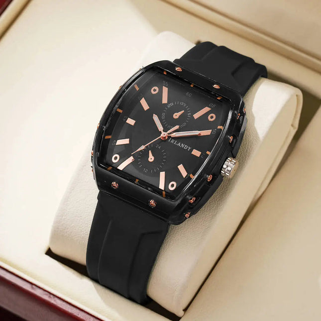 Orologi da donna alla moda Orologi da polso al quarzo da donna con cinturino in silicone casual per ragazze Orologio Reloj Mujer (senza scatola) platinumshop