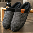 Pantofole invernali da uomo TPR antiscivolo memory foam caldo morbido durevole cuscino casual patchwork scarpe da interno