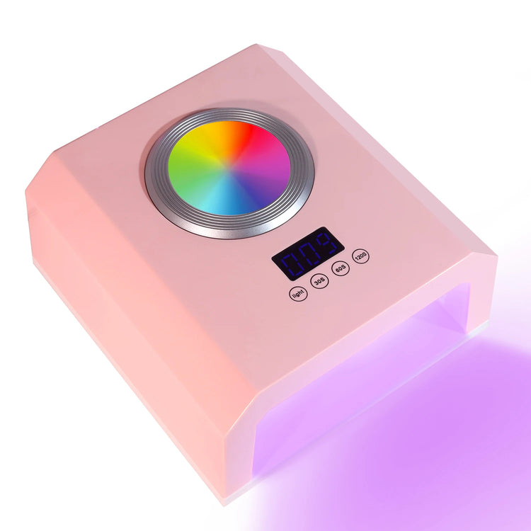 368W Plug-In UV LED Nail Lamp, 87 Beads High Power Gel Nail Dryer, Fast Curing Nail Light, White/Pink/Black