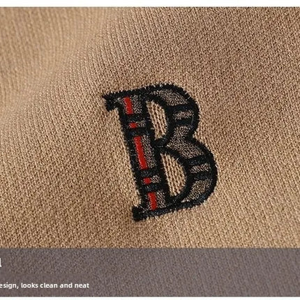 round Neck Knitted Sweater Autumn Winter Men's Fashion Thickened Long Sleeve Leisure Comfortable Fit Youthful Style Polyester...
