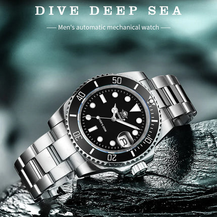 ADDIESDIVE Stainless Steel Watch Men's European and American Business Leisure Quartz Watch Waterproof Outdoor Sports Watch