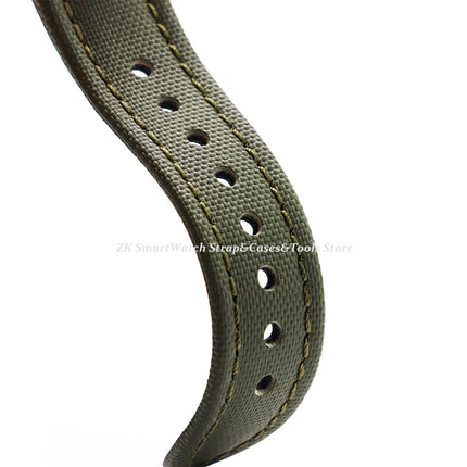 Cinturino per orologio in tela di nylon 18/19/20/21/22mm per Omega per Blancpain Sailcloth cinturino impermeabile cinturino da polso in pelle a sgancio rapido