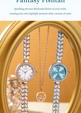 OLEVS 9971 orologio al quarzo per donna scala romana abito elegante orologio da donna moda impermeabile luminoso orologio a mano di lusso originale platinumshop