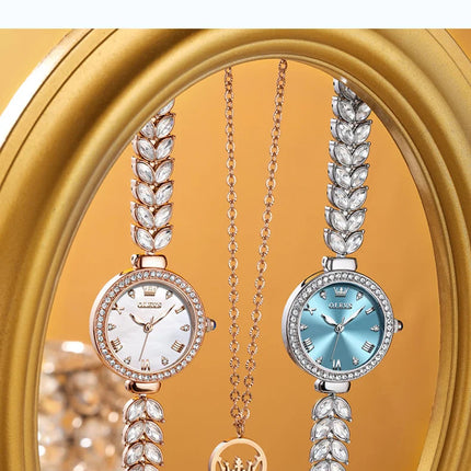 OLEVS 9971 orologio al quarzo per donna scala romana abito elegante orologio da donna moda impermeabile luminoso orologio a mano di lusso originale platinumshop