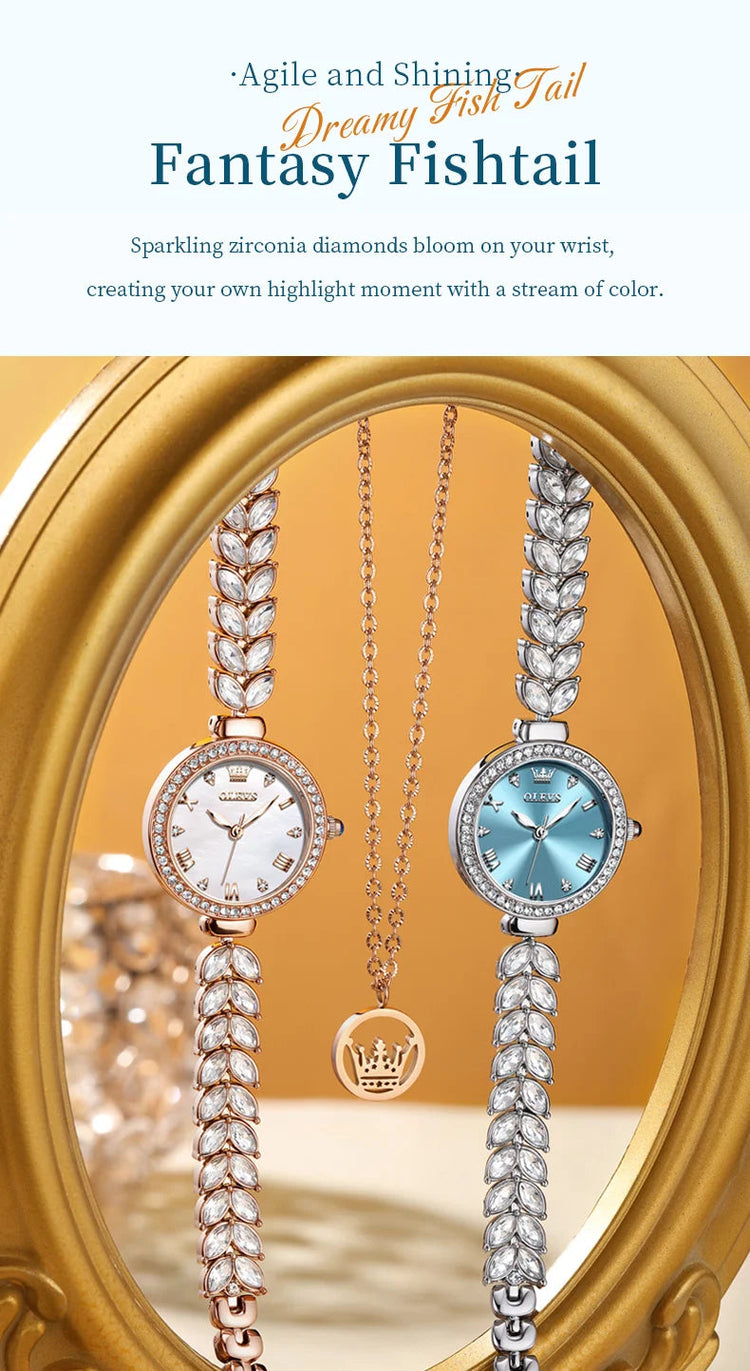 OLEVS 9971 orologio al quarzo per donna scala romana abito elegante orologio da donna moda impermeabile luminoso orologio a mano di lusso originale platinumshop
