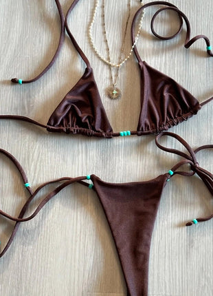 2025 Bandeau Biquini Sexy Bikin Costume da bagno donna Push Up Costumi da bagno Donna Con spalline Costumi da bagno Tuta verde Beachwear Costume da bagno platinumshop