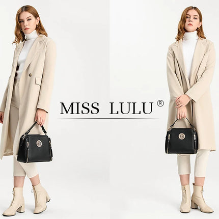 Borsa da donna multifunzionale elegante Kono realizzata in pelle PU, tracolla regolabile, scomparti multipli, può essere utilizzata come borsa a mano e borsa a tracolla