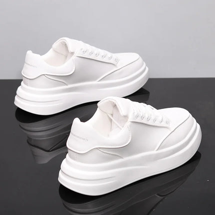 New Couple's Small White Shoes Men's Sneakers Women Sports Shoes Increased Height Inside Casual Sports Shoes