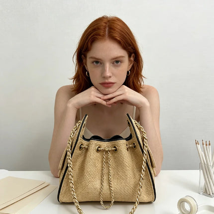Borsa a tracolla classica multiuso in pelle sintetica effetto grano, con tracolla regolabile e manico, ideale per l'ufficio, lo shopping e l'uso quotidiano da donna