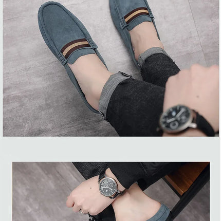 Mocassino 2026 ‌   Scarpe da uomo leggere estive, modello mocassino, slip-on traspiranti casual con mezza soletta, per uomo