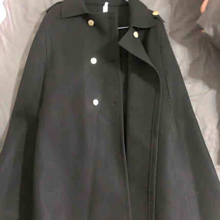 Autumn Winter Plus Size Women Coat Woolen Cloth Cloak Loose Overcoat Female High Quality 2025 Manteau Femme Hiver Oversize