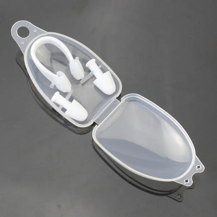 Set di tappi per le orecchie con clip per naso da nuoto, attrezzatura protettiva per allenamento professionale impermeabile per il nuoto, accessori per il nuoto