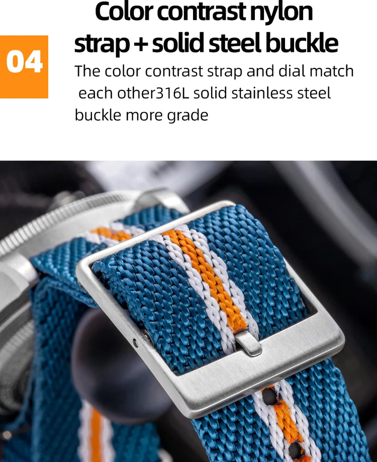 ADDIESDIVE Hot Sale GMT Movement Quartz Watch Stainless Steel Super Luminous 200M Diver Watches For Men AD2044 Relogio Masculino