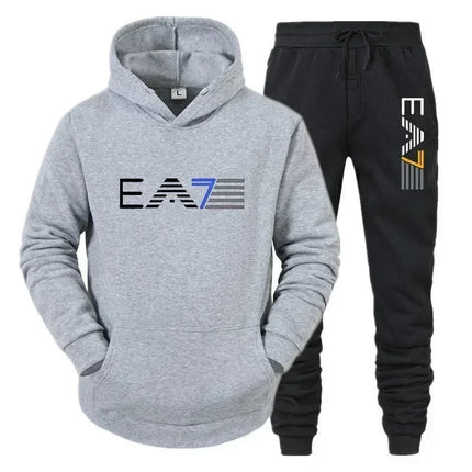 Autumn and winter men's sports suit, outerwear+two-piece pants, fashionable, comfortable and casual, outdoor new style PlatiNum