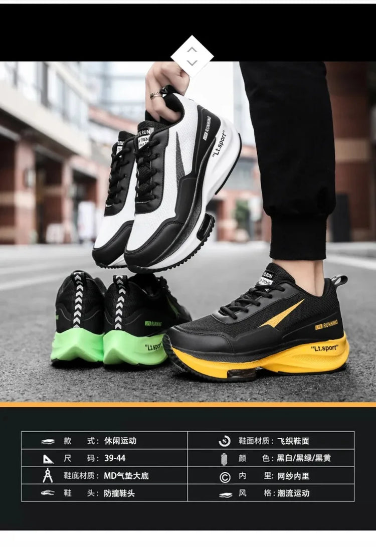 High Quality Men Shoes Sneakers Male Tenis Luxury Mens Casual Shoes Trainer Race Breathable Trend Loafers Running Shoes for Men