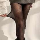 Collant semitrasparenti alla moda Hot Thin Stretch Fit Dimagrante Collant sexy Classico modello diamante Calze da donna Calze