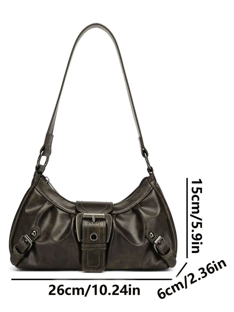 Nuova Borsa Sottospalla in Pelle da Donna, Borsa a Tracolla Trendy per Signore