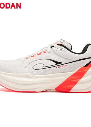 QIAODAN TG1.0 Women's 2026 Marathon Platform Racing Shock Running Shoes Long-distance Soft Rebound Sneakers QDB022253285 PlatiNum
