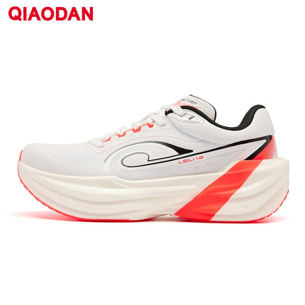 QIAODAN TG1.0 Women's 2026 Marathon Platform Racing Shock Running Shoes Long-distance Soft Rebound Sneakers QDB022253285 PlatiNum
